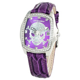 Chronotech Purple Leather Watch -   -  Chronotech.